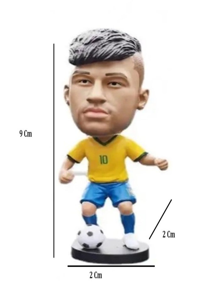 BHOOLU&GOOLU Bobble Head Soccer Player Figure for Car and Home Decoration - Model 2-1 Pc Box - Image 2